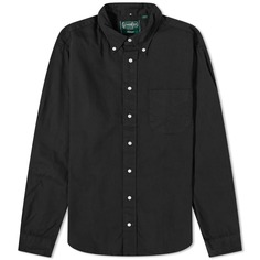 Оксфордская рубашка на пуговицах Gitman Vintage, черный