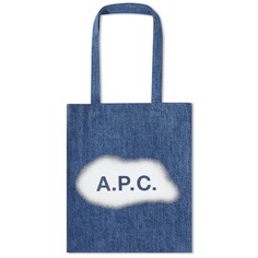 A.P.C. Большая сумка Lou с логотипом в виде спрея