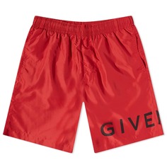 Длинные шорты для плавания с логотипом Givenchy 4G