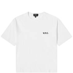 A.P.C. футболка Karol с перевернутым логотипом, белый