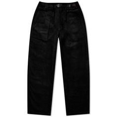 Свободные вельветовые брюки Gramicci с зауженной кромкой, черный