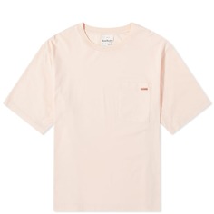 Розовая футболка с карманом Acne Studios Edie Label