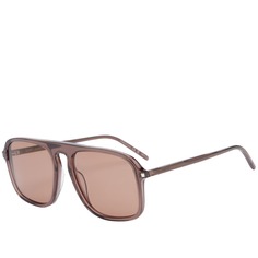 Солнцезащитные очки Saint Laurent SL 590, коричневый