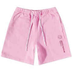 Спортивные шорты с силиконовым значком AAPE, розовый