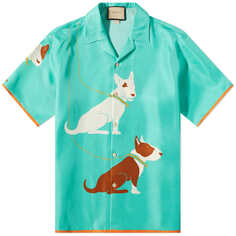 Рубашка Gucci для отпуска для собак, бирюзовый