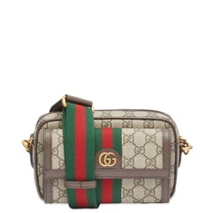 Жаккардовая мини-сумка Gucci GG, бежевый