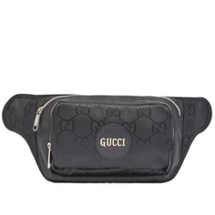 Поясная сумка из нейлона с логотипом Gucci, черный