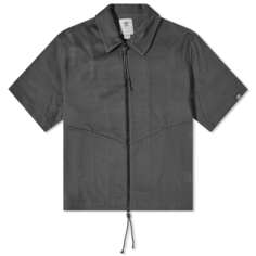 Рубашка на молнии с короткими рукавами Adidas x SFTM, черный