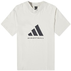 Футболка Adidas с баскетбольным логотипом