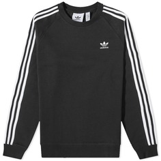 Свитшот Adidas с 3 полосками, черный