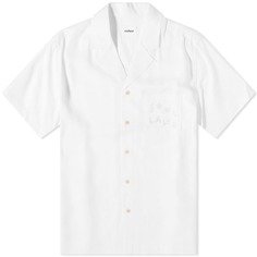 Рубашка для отпуска с вышитым логотипом Soulland Orson, белый