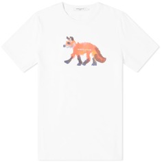 Классическая футболка Maison Kitsune Wild Fox, белый