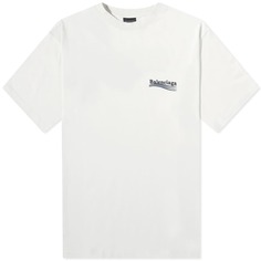 Balenciaga объемная футболка с логотипом политической кампании, мультиколор