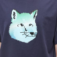 Легкая футболка Maison Kitsune с яркой лисьей головой