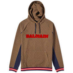 Миниатюрное худи с монограммой Balmain Retro Logo