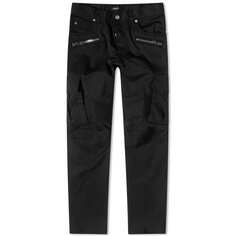 Байкерские джинсы-карго Balmain, черный