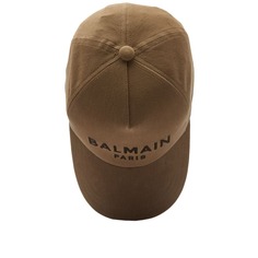 Кепка с логотипом Balmain Paris, коричневый