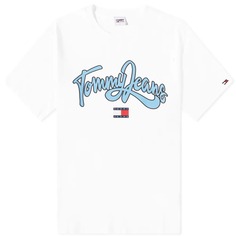 Футболка с текстовым логотипом Tommy Jeans, белый
