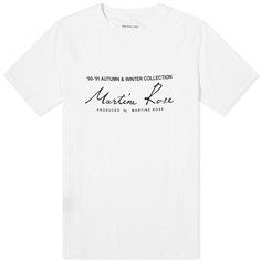Классическая футболка с логотипом Martine Rose, белый