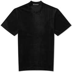 Mastermind Japan Велюровая футболка, черный