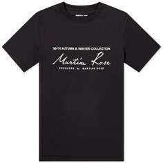 Классическая футболка с логотипом Martine Rose, черный