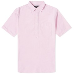 Оксфордская рубашка с короткими рукавами Beams Plus BD Popover, розовый