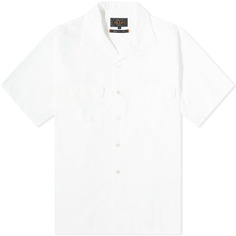 Рубашка Beams Plus из перуанского пима для отдыха, белый