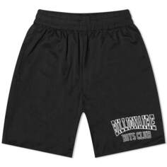 Сетчатые шорты с логотипом университета Billionaire Boys Club, черный