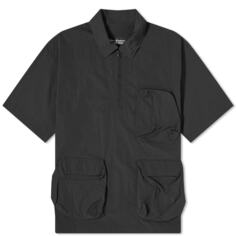 Uniform Bridge Рубашка с короткими рукавами и карманами, черный