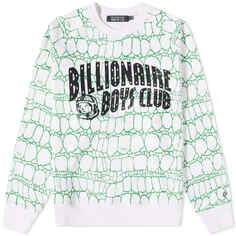 Свитшот с камуфляжным логотипом и логотипом Billionaire Boys Club Gator, белый