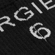 Носки с логотипом MM6 Maison Margiela, экрю/черный