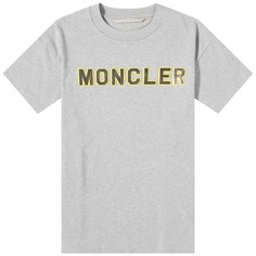 Футболка с логотипом Moncler, серый