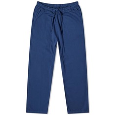 Хлопковые брюки-брага Universal Works с узором «елочка»