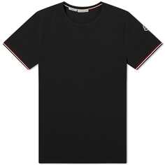 Классическая футболка Moncler с логотипом Arm, черный