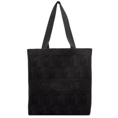 Вязаная большая сумка Moncler, черный