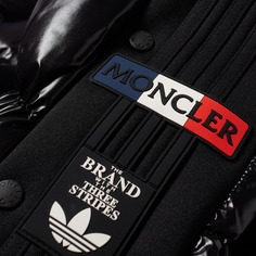 Пуховик Beiser Moncler Genius x Adidas Originals, черный