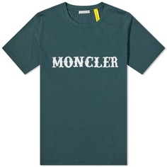 Футболка с логотипом Moncler Genius x Fragment, зеленый