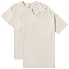 Комплект из 2 однотонных футболок Velva Sheen
