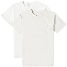 Комплект из 2 футболок с карманами Velva Sheen, белый