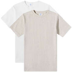 Комплект из 2 однотонных футболок Velva Sheen, белый