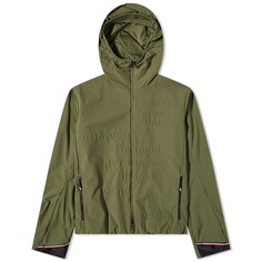 Куртка Moncler Grenoble Rals с тисненым логотипом, зеленый