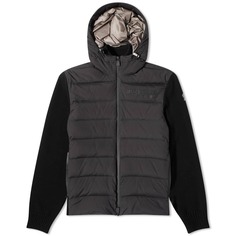 Moncler Grenoble Утепленная трикотажная куртка, черный
