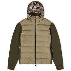 Moncler Grenoble Утепленная трикотажная куртка