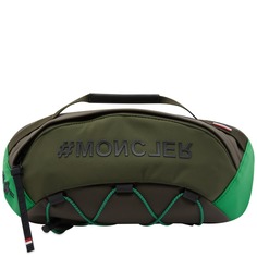 Нейлоновая поясная сумка Moncler Grenoble, зеленый