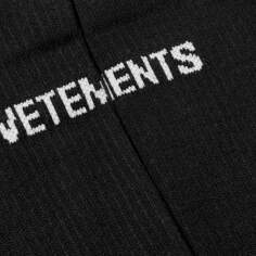 Носки с логотипом Vetements, черный