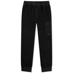 C.P. Company Спортивные штаны из флиса с обратным напылением и напылением Company, черный