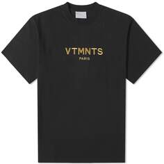Футболка с вышитым логотипом VTMNTS