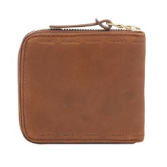 Кожаный кошелек Visvim в два сложения, коричневый