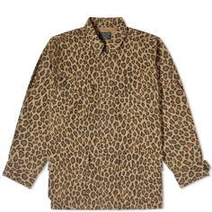 Куртка Wacko Maria с леопардовым принтом, бежевый
