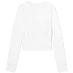 Wardrobe.nyc Приталенная футболка с длинными рукавами, белый